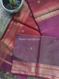 Maheshwari Green Tissue Butti Saree TBBS082