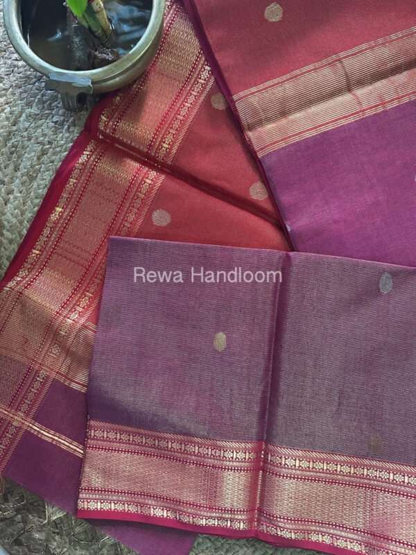 Maheshwari Green Tissue Butti Saree TBBS082