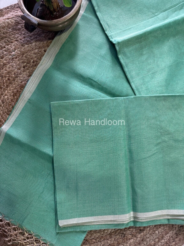 Maheshwari Yellow Tissue Silk Saree TCB0020